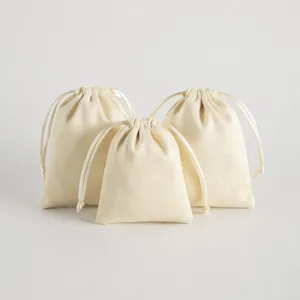 Weiche Samt Kordelzugbeutel Schmuckverpackung Kleine Geschenktüten Für Hochzeitsfeiern Schmuckaufbewahrung Stoffbeutel Beige
