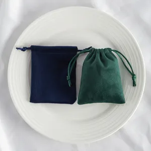 Samt Schmuck Kordelzug Beutel Set, weiche Aufbewahrungstasche für Kleinigkeiten, Zubehör.