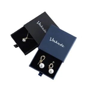 Elegante Schubladen-Schmuckgeschenkboxen Set für Halsketten und Ohrringe Verpackung Lagerung.