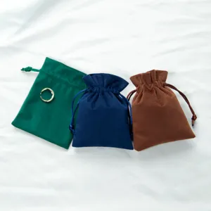 Samt Schmuckaufbewahrung Beutel Detailansicht, weiche Kordelzugtaschen fur Geschenke Accessoires.