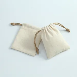 Minimalistisch Beige Kordelzug Verpackungsbeutel Stoff Schmuckbeutel Umweltfreundlich Wiederverwendbar Klein Geschenktüte Für Aufbewahrung Organisation