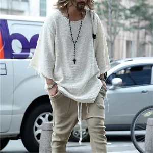 Uomo casual largo strutturato manica lunga maglietta e pantaloni streetwear moda