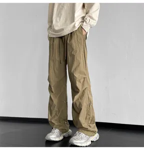 Pantalones parachute streetwear holgados para hombre y mujer, pantalon cargo casual.