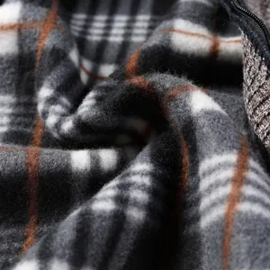 Cardigan pullover da uomo in tartan felpato spesso, giacca invernale calda casual slim fit.