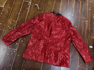 Men red sequin blazer sparkly disco suit jacket for party stage performance night club outerwear.