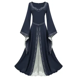 Medieval Renaissance vintage dress for women long sleeve elegant costume cosplay outfit