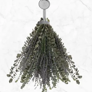 Natural Dried Eucalyptus Branches And Lavender Bouquet Dried Flowers For Home Decor Floral Arrangement Wedding Party