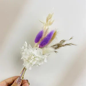 Mini bouquet di fiori secchi per artigianato, decorazione murale, cornici DIY e regali speciali.
