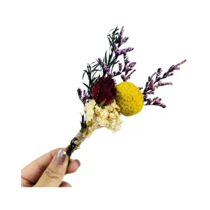 Mini bouquet di fiori secchi fatto a mano composizione floreale decorazione regalo
