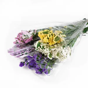 Mazzo di fiori di statice secchi colorati mazzo naturale per decorazione casa e fai da te.