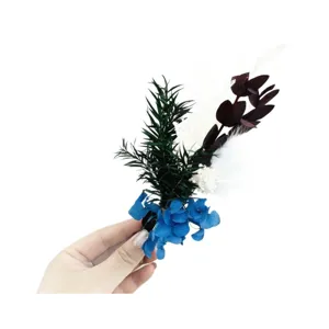 Mini geconserveerd droogbloemenboeket handgemaakt klein bloemstuk voor huisdecoratie