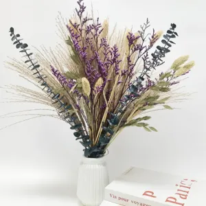 Natural Dried Flower Bouquet Pampas Grass Reed Home Decor Wedding Party Floral Arrangement Natural Botanical Plant