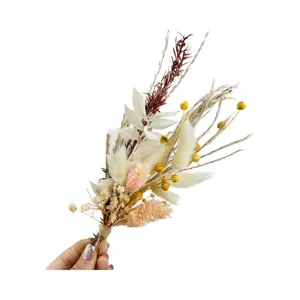 Piccolo bouquet di fiori secchi naturali per decorazione scatola regalo matrimonio