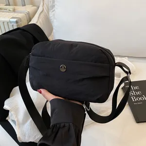 Women Fashion Crossbody Bag PU Leather Casual Multi-layer Shoulder Bag Simple Daily Small Square Bag Purse
