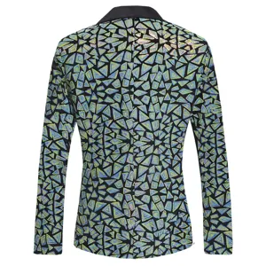 Chaqueta de lentejuelas para hombre traje de escenario diseno de mosaico elegante blazer de fiesta