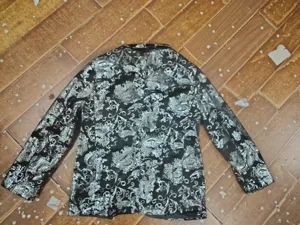 Men's black silver paisley blazer jacket European size fashion stylish outerwear coat for men.