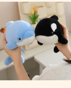 Cute plush dolphin and killer whale stuffed animals soft toy for kids birthday gift