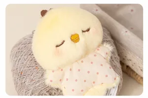 Cute palm plush chick toy soothing doll soft stuffed animal lovely gift detail view