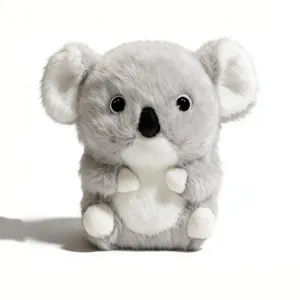 Cute grey koala plush toy, soft stuffed animal doll for kids birthday gift and home decor.