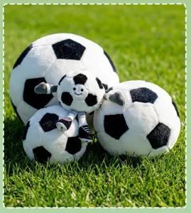 Plush soccer toy football doll cute cartoon sports plushie soft stuffed toy bag pendant gift.