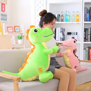 Cute cartoon dinosaur plush toy stuffed animal soft down cotton doll pillow for kids gift.