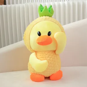 Süßer Ananas Ente Plüschtier Puppe, weiches Stofftier Spielzeug für Kinder Geschenk und Deko.