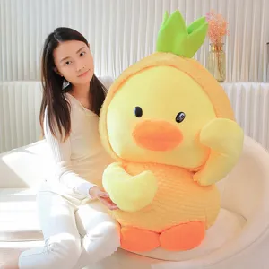 Süße Ananas Ente Plüschtier weich gefülltes Kissen Puppe für Kinder Geschenk Deko
