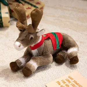 Kerst pluche rendier speelgoed schattige gevulde eland pop vakantie feestelijke decor