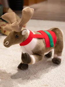 Kerst rendier pluche speelgoed simulatie eland pop feestelijke decoratie ornament