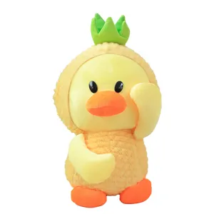 Süße Ananas Ente Plüschtier weiche ausgestopfte Puppe schöne Kinder Geschenk Großhandel
