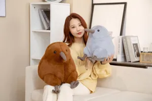 Kiwi bird plush toy soft stuffed animal cute doll pillow home decor gift for kids and friends
