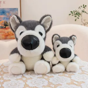 Cute big nose husky plush toy soft stuffed animal doll children gift cute home decor