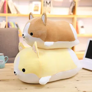 Cute corgi plush toy pillow, soft stuffed dog doll for kids and girls birthday gift.