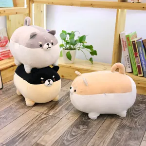 Cute Shiba Inu Corgi plush toy soft pillow fat dog doll kawaii room decor birthday gift