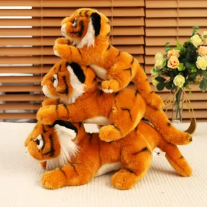 Cute Simulation Stuffed Tiger Plush Toy Soft Animal Doll For Kids Best Birthday Gift