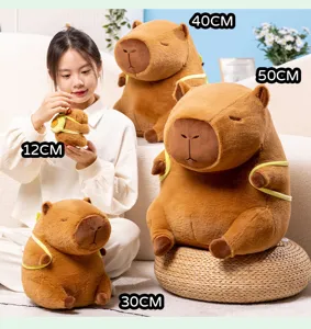 Adorable peluche capybara avec sac avocat poupée animal en peluche tailles de 12 à 50 cm