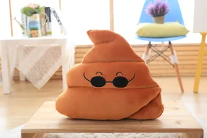 Funny poop plush pillow cute novelty cushion soft stuffed toy home decor gift for friends