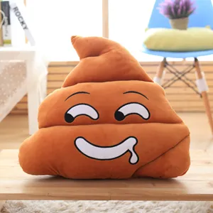 Funny Poop Plush Pillow Cute Cartoon Emoji Cushion Soft Stuffed Toy for Home Decor