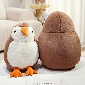 Cute kiwi bird plush toy stuffed animal doll soft throw pillow for kids gift home decor