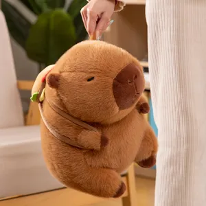 Leuke capybara pluche rugzak zachte dierlijke poppen speelgoed cadeau voor kinderen