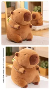 Leuke Capibara pluche rugzak pop, zacht knuffeldier speelgoed voor kinderen en leuke cadeautjes.