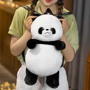 Zaino in peluche da panda carino morbido bambola cartone animato borsa regalo casual
