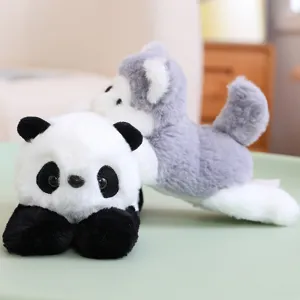 Schattige panda en husky pluche slap bracelets, zachte knuffeldieren speelgoed voor kinderen leuk.