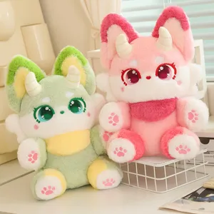 Süßer Teufel Fuchs Plüschtier Stofftier weiches Kuschelkissen Geschenk für Kinder Mädchen