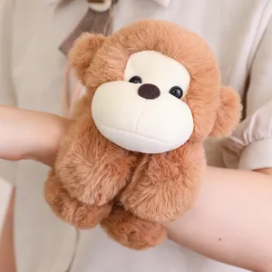 Schattig Dier Pluche Slap Armband Speelgoed Zacht Gevuld Cartoon Aap Panda Vos Dinosaurus Husky Pop Kind Feest Cadeau