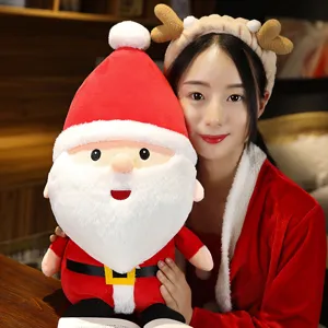 Süßer Weihnachts-Weihnachtsmann Plüschtier Puppe, weiches Stofftier als Festtagsgeschenk.