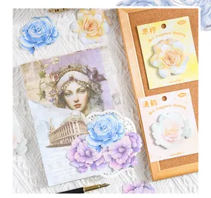Serie profumo scuro note adesive floreali blocchi per appunti per diario scrapbooking 6 stili