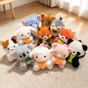 Süßes Cartoon Tier Plüschtier Anhänger Weiche Stoffpuppe Tasche Schlüsselanhänger Kawaii Plüschtier Geschenk