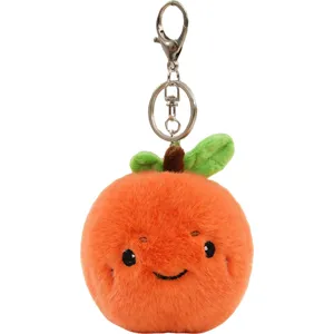 Süßer Plüsch Orange Schlüsselanhänger flauschig Frucht Tasche Anhänger weiches Spielzeug