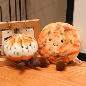 Leuke bosjesui pannenkoek pluche speelgoed sleutelhanger hanger, zachte knuffel voor tas decor.